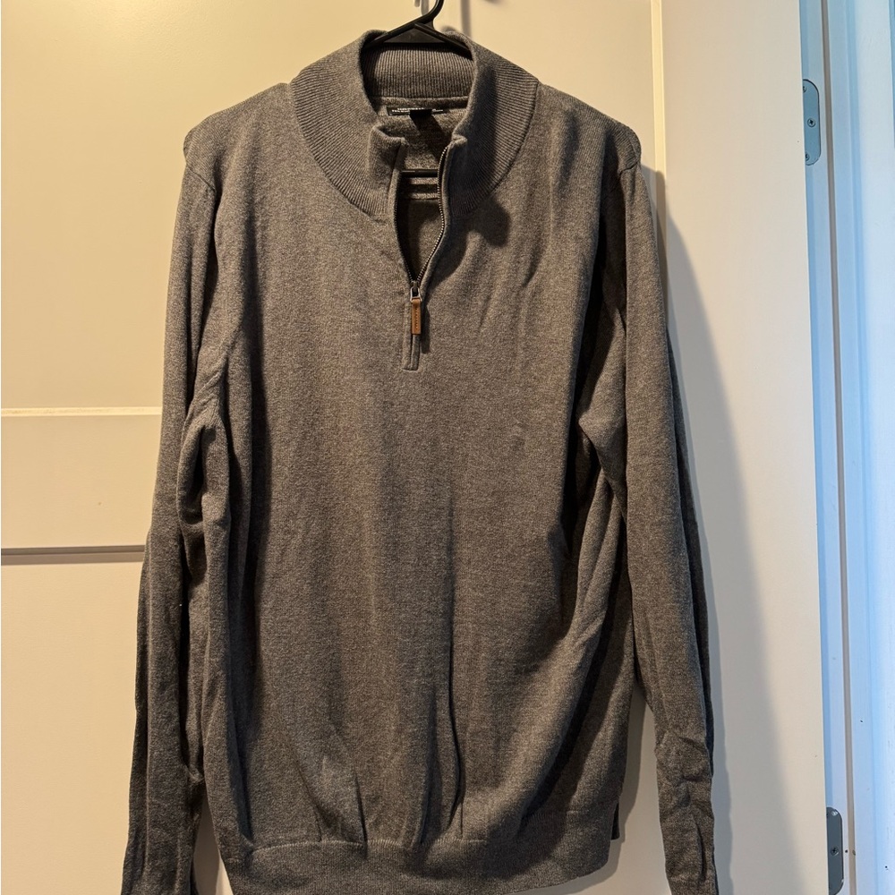 Nordstrom Men's Zip-Up Gray Sweater